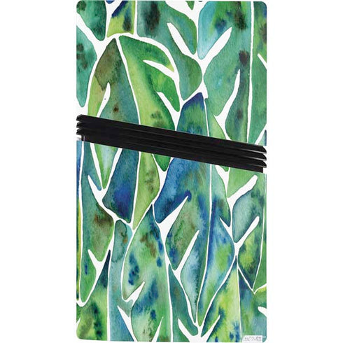 Tropical Leaves by Cat Coq PS5 Pro Bundle Skin